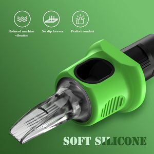 เข็มสักซิลิโคนอินคิน คละแบบ 40 ชิ้น # 10 บั๊กพิน 0.3 มม. แม็กนั่ม มิสติ (7RM 9RM 13RM 15RM 17RM) ดีไซน์ปรับปรุง ปกป้อง - Product Image 4