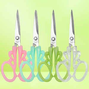 Ciseaux de bureau en acier inoxydable, lame droite, poignée ABS, 17,8 cm, pour la découpe du papier, usage étudiant et professionnel - Product Image 1