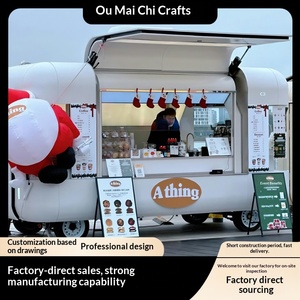 Chariot commercial mobile à quatre roues pour café, thé au lait et glaces, idéal pour les événements et les stands de restauration (US Chen) - Product Image 4