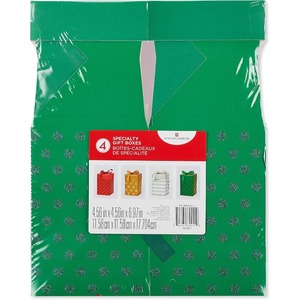 American greeting <b>gift</b> <b>box</b>, customizable in red, green, silver, and <b>gold</b> according to your needs - Product Image 3