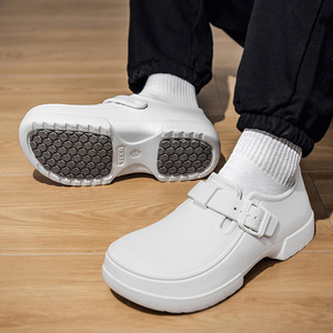 Sabots de travail unisexes imperméables, à boucle réglable, antidérapants, à bout fermé, chaussures de sécurité pour hôpital - Product Image 1