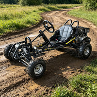 FRANFUN Go-kart à essence pour adultes 270CC, refroidi par air, performance de course, buggy des dunes