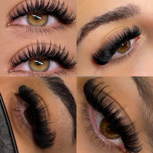 Extensiones de Pestañas de Volumen Negro Mate Oscuro de Alta Calidad, PBT Hechas a Mano, Naturales, Largas, Fáciles de Aplicar, 15-20 mm, Mixtas - Product Image 6