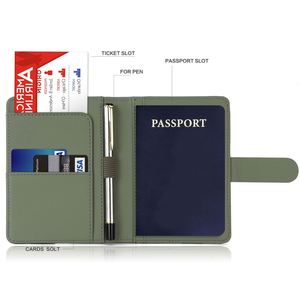 Porta Pasaportes de PU con Protección RFID, Cartera de Viaje Minimalista, Accesorio de Regalo Personalizado al por Mayor - Product Image 2