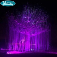 Câble à fibres optiques en PMMA de 1,0 mm pour paysage extérieur coloré RVB, arbre en fibre optique
