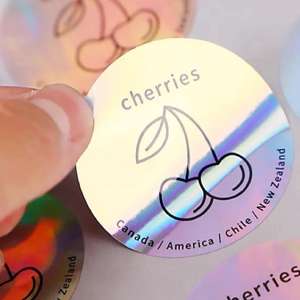 Hoja de pegatinas de vinilo con corte de beso de impresión personalizada holográfica impermeable autoadhesiva promocional respetuoso con el medio ambiente <span class=keywords><strong>para</strong></span> gafas de niños - Product Image 3