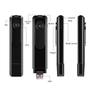 Mini Telecamera Clip-on 1080P, Registratore Video Portatile FHD per Ciclismo, Escursionismo, Corsa, Piccola Action <span class=keywords><strong>Cam</strong></span> con Funzione Foto e Video - Product Image 4