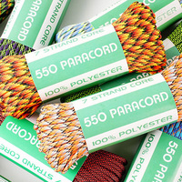550lb 7 cœurs Paracord corde 4mm extérieur Parachute cordon Camping survie parapluie tente Bundle sac accessoire corde A0016