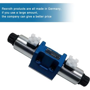 Válvula Direccional Solenoide Hidráulica Rexroth NG10 DC24V con Botón Manual Oculto y Sellado NBR - Product Image 3