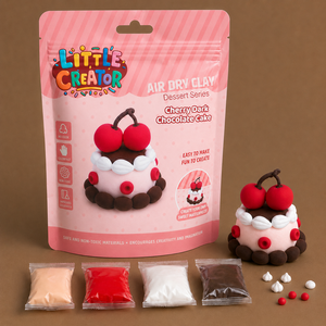Kit de pâte à <span class=keywords><strong>modeler</strong></span> à séchage à l'air pour desserts DIY en gros, ensemble de pâte à <span class=keywords><strong>modeler</strong></span> gâteau cerise chocolat marque privée pour écoles d'art et e-commerce - Product Image 1