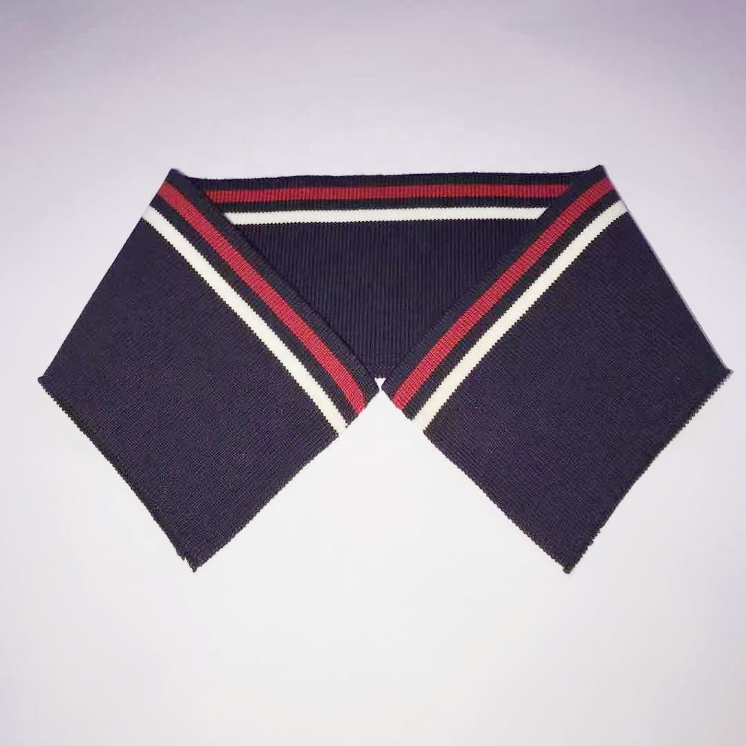 【DISCERNMENT】Non Button Stripe Collar Knit Zimmermann Illuminate Stripe Polo in Cream