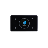 V Amplificador de pared de 2 zonas con Bluetooth USB TF AUX FM y LCD a color para amplificador de sistema de audio doméstico