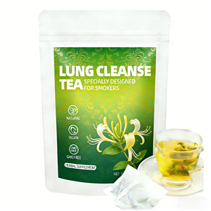 ชาดีท็อกซ์ปอดสดชื่นสำหรับผู้สูบบุหรี่ สูตร OEM ODM แบรนด์ส่วนตัว ผสมดอกสายน้ำผึ้งธรรมชาติ ช่วยทำความสะอาดปอด บรรเทาอาการไอและ<span class=keywords><strong>เสมหะ</strong></span> บรรจุ 20 ซองชา - Product Image 1