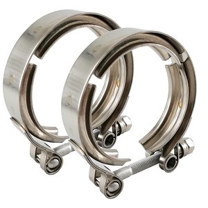 Klem Band Jinwo Klem Turbocharger Tipe <span class=keywords><strong>V</strong></span> untuk Pipa Knalpot Mobil - Product Image 1