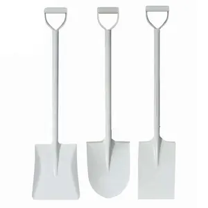 Thailand Market Cream and White Colour Steel Handle Spade Shovel S501MY Garden Digging Shovel