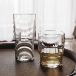 <span class=keywords><strong>Verre</strong></span> Highball <span class=keywords><strong>LAV</strong></span> Original 8oz 14oz 18oz, Mug à Boissons Empilable Rayé Turc pour Bière Whisky Lait Jus Café, Luxe Professionnel - Product Image 1