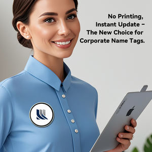 Badge électronique intelligent 2025 pour le personnel de l'entreprise, conférence, affichage numérique AI, étiquette de <span class=keywords><strong>nom</strong></span> avec écran IPS, gadgets portables - Product Image 2