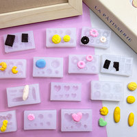Moule en silicone pour cire à cacheter, mini-gâteaux, jouets, pain, desserts, croissants, biscuits, argile DIY, moule à glaçons, compatible congélateur, Chine