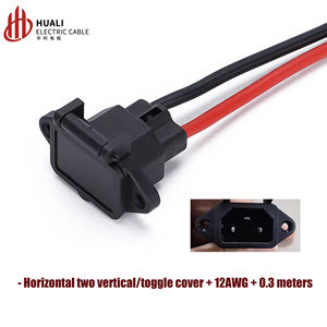 Cable de codo de alimentación para enchufes de carga de vehículos eléctricos tipo T, enchufes triangulares de tres orificios macho y hembra, baterías de litio. - Product Image 4