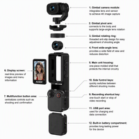 Kamera Saku Sensor CMOS HD 4k dengan Sudut Lebar 140 dan Baterai 2000mAh