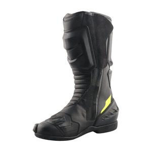 Bottes de moto en cuir respirant et ignifuge, vêtements de sport, bottes de moto durables, confortables et élégantes avec logo personnalisé - Product Image 5