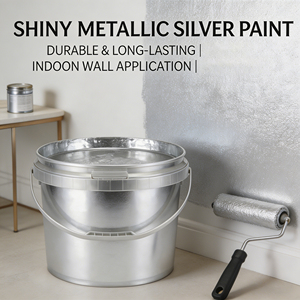 <b>Silver</b> Aluminum Coating Featured Wall Decoration Coating Customized Available with High Glitter Effect - Product Image 6