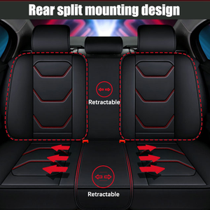 Ensemble complet universel OEM ODM Sport universel PVC PU <span class=keywords><strong>cuir</strong></span> <span class=keywords><strong>siège</strong></span> de voiture <span class=keywords><strong>housse</strong></span> de coussin ensemble de <span class=keywords><strong>siège</strong></span> de voiture - Product Image 5