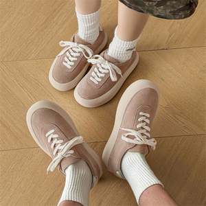 Chaussures de marche décontractées pour femmes, style sport, à lacets, avec semelle épaisse, effet vieilli, anti-odeur et amorti en caoutchouc, collection automne 2025 - Product Image 4