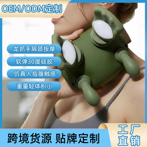Neck And Shoulder Massager ZH-Z10A Dark Green With Red Light Heating For Home And Commercial Use - Product Image 5