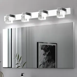 1/2/3/4/5/6 Lâmpadas Design Moderno Bolha De Cristal Vaidade Do Banho Luz Fixture Vanity Lights Para Espelho