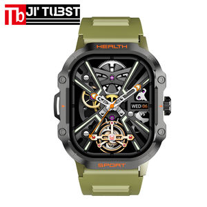 HK24 Android IOS 2,01 Zoll IPS Display Quadratische Smartwatch Unisex Vollständig Touchscreen IP68 Wasserdicht Herzfrequenz-Fitness-Tracker - Product Image 5