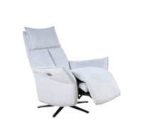 Fauteuil inclinable électrique en tissu, pivotant, pour salon, mobilier moderne pour la maison