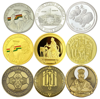 Pièces de monnaie commémoratives promotionnelles personnalisées en métal, plaqué bicolore, style euro, gravées, vierges, style plaqué métal, pour souvenirs européens