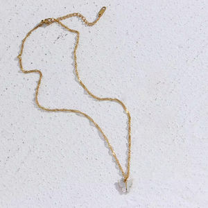 Gfashion <span class=keywords><strong>Collier</strong></span> à pendentif papillon en coquillage en acier inoxydable <span class=keywords><strong>Collier</strong></span> à pendentif papillon en coquillage blanc - Product Image 6