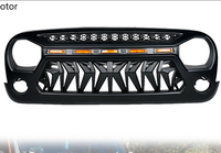 Grille de pare-chocs avant ABS pour Jeep Wrangler JK Sahara Rubicon 2007-2017, accessoires 4x4