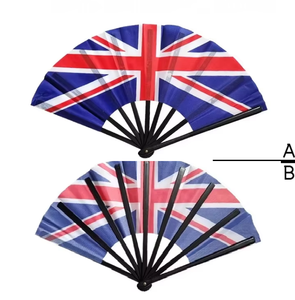 Prix d'usine Guansen – Éventail portable pliable en plastique peint, thème pyramide, drapeaux des États-Unis, du Mexique, d'Allemagne, d'<span class=keywords><strong>Espagne</strong></span> - Product Image 5