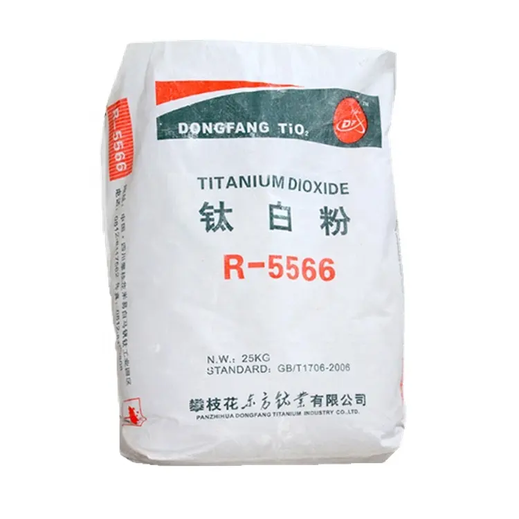 Dióxido de titanio popular caliente Rutilo grado 5566 alta calidad y alta pureza