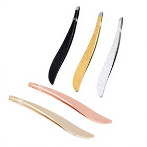 Pinzas de Cejas Modernas de Acero Inoxidable, Ligeras y Elegantes, con Punta Inclinada, Herramienta de Belleza Profesional y Duradera - Product Image 6