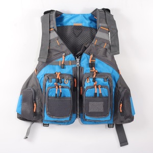 Veste de pêche en polyester respirant multi-fonctions et multi-poches pour la pêche à la mouche en bord de mer, nouvelle conception, en promotion - Product Image 4