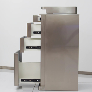 Modern Trendy Metal Hair Salon Storage Rack Barbershop <b>Tool</b> Cabinet with Small Drawer Salon <b>Trolley</b> Cabinet - Product Image 5