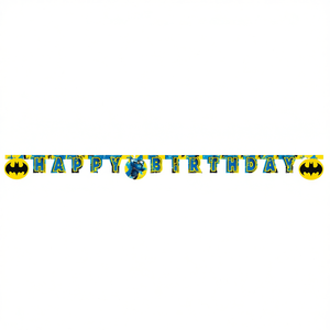 Guirlande en papier Happy Birthday Batman 2M 2 pièces par sachet - Product Image 2