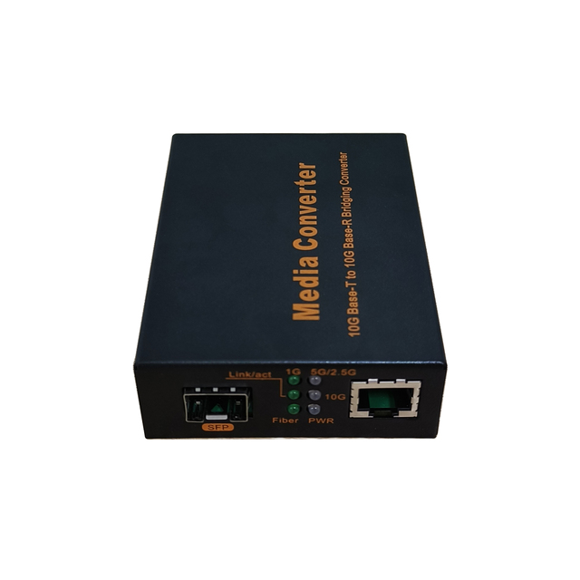 TiNCAM 10G Unmanaged Media Converter Fiber Optical High Speed 10G Base TX 10G Base FX 1 10G SFP for IP Camera