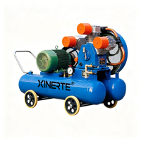 Compresseur d'air mobile diesel à double réservoir 75 CFM, compresseur industriel portable pour le forage de roches minières et le pompage d'eau