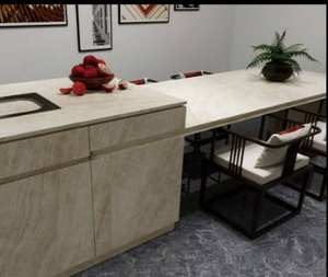 Piastrelle in pietra sinterizzata Taj Mahal di alta qualità per cucina e tavolo da pranzo - Product Image 6