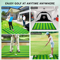 Mini 3D-Gedruckte Nylon Golf Putting & Chipping Übungsmatte Funktionsreiche Golf-Putting-Matte