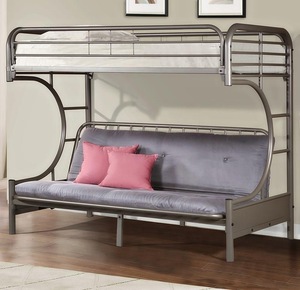 Оптовая продажа, металлическая двухъярусная кровать, мебель для спальни, американский дизайн, кровать для взрослых - Product Image 4