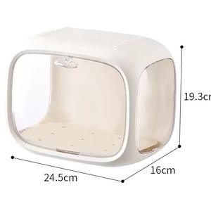 Boîte mystère New Bubble Mart Hand Storage <span class=keywords><strong>Cube</strong></span> avec lumière, présentoir de bureau portable en acrylique, capsule spatiale en plastique de dessin animé - Product Image 6