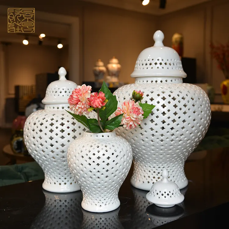 Nhà Máy Bán Buôn Trực Tiếp Gốm Vintage Home Trang Trí Sang Trọng Antique Sứ Vase