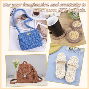 Nuevo Producto: Hilo de Poliéster Mate Tipo Cuero 100% para Tejer Bolsos a Crochet - Product Image 4