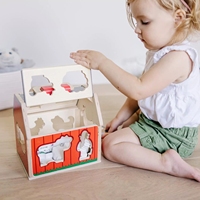 Jouets assortis pour enfants maternelle ferme dessin animé Animal multi-fonctionnel Perception espace Puzzle blocs de construction